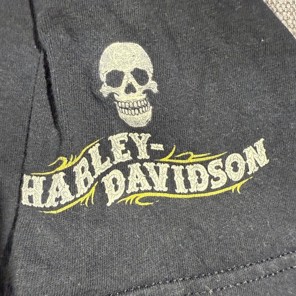 Vintage Harley-Davidson Shirt Mens 2XL Black Skull Louisville Kentucky 00s - Picture 3 of 10